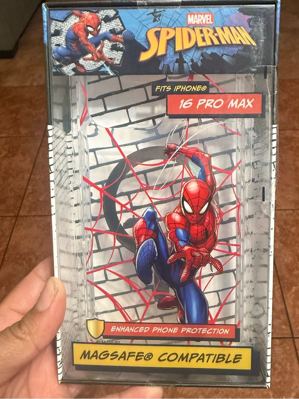 Marvel Spider-Man Red and Blue iPhone 16 Pro Max Case